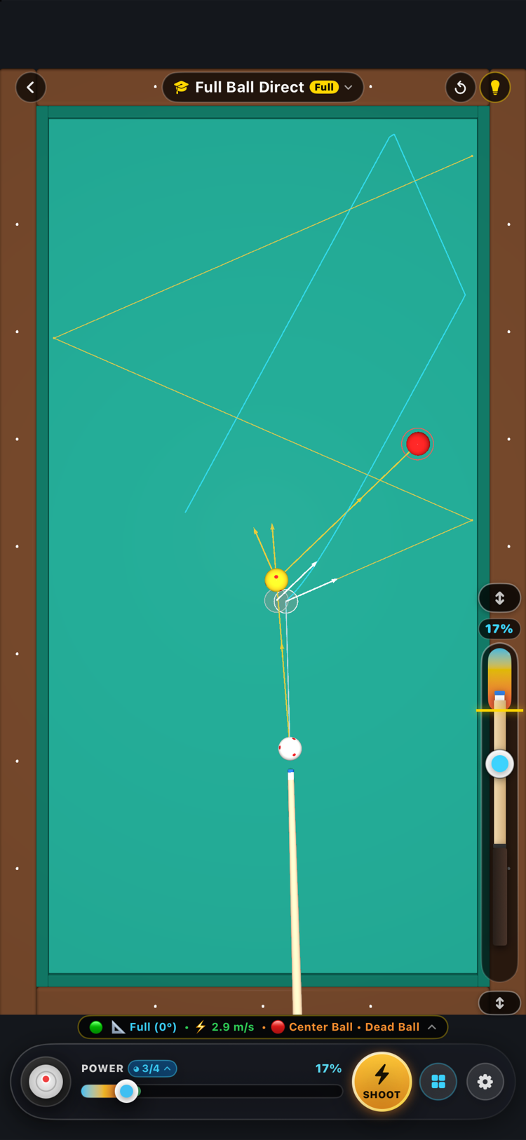 Trajectory & Ghost Ball Aim