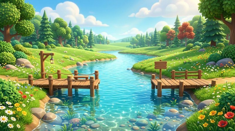 Classic River Bank Environment